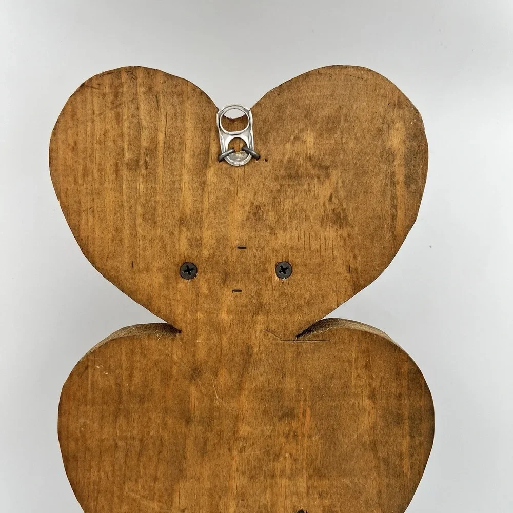 Vintage 3 Tier Wooden Handmade Heart Shaped Wall Shelf  Cottagecore Granny